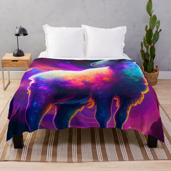 Item preview, Neon goat on top of mountain designed and sold by SheldonLin.