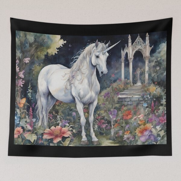 Item preview, The Gothic Garden “Unicorn IV” designed and sold by UnicornAndRaven .