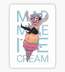 mad mike ice cream Sticker