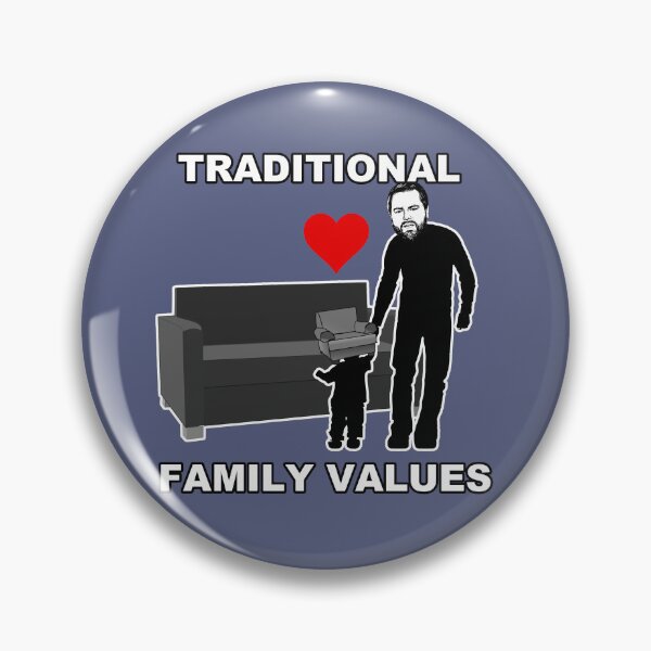 Aperçu de l'œuvre JD Vance : les valeurs familiales traditionnelles créée et vendue par KrudeKraft.