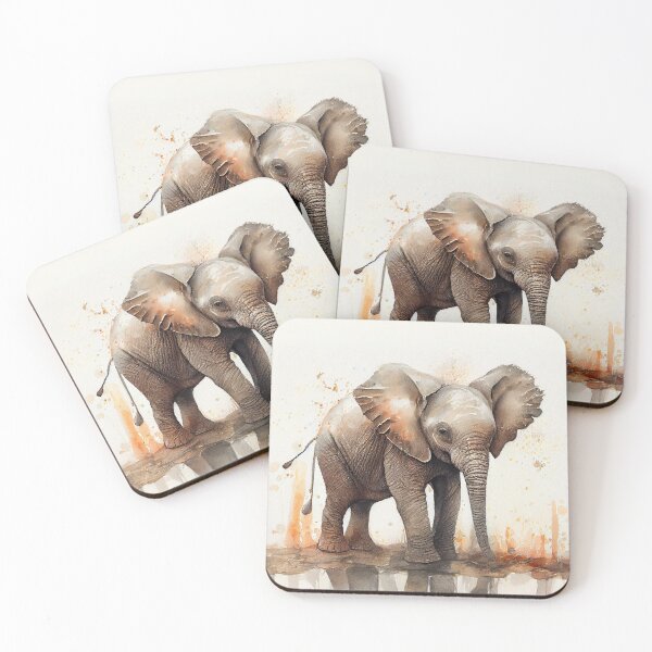 Item preview, Baby Elephant Watercolour designed and sold by Sillytoe.