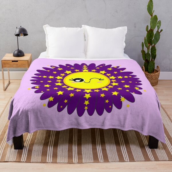 Item preview, Soleado Manzanilla Flor Estrella Brillante Púrpura designed and sold by HoppRock.
