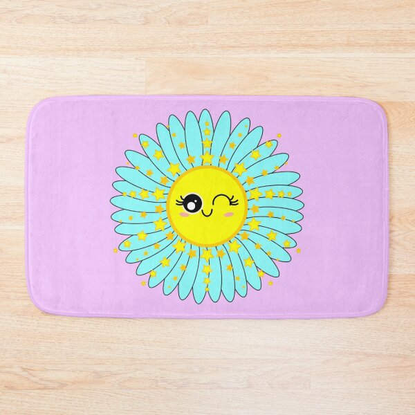 Item preview, Sunny Chamomile Flower Shining Star Light blue designed and sold by HoppRock.