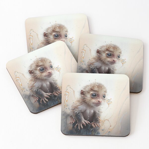 Item preview, Curious Baby Monkey designed and sold by Sillytoe.