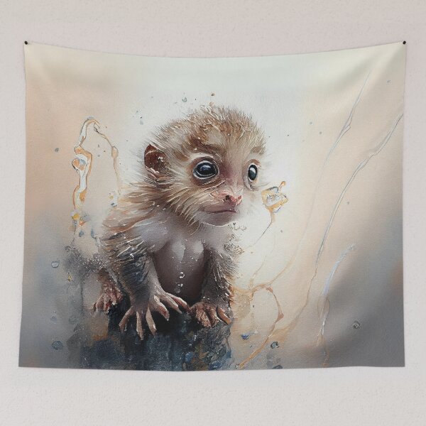 Item preview, Curious Baby Monkey designed and sold by Sillytoe.