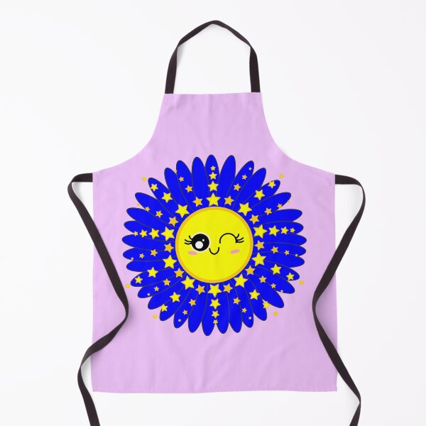 Item preview, Sunny Chamomile Flower Shining Star blue designed and sold by HoppRock.