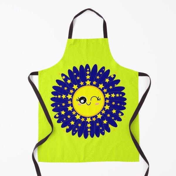 Item preview, Sunny Chamomile Flower Shining Star dark blue designed and sold by HoppRock.