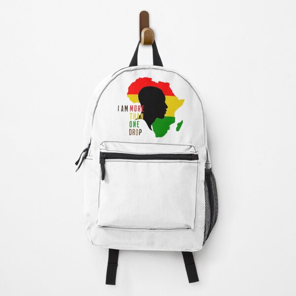 Item preview, African Heritage Tee: Profile Silhouette over Africa Map, I Am More Than One Drop designed and sold by Kai Wen Designs.