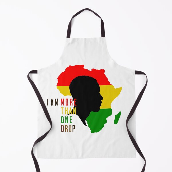 Item preview, African Heritage Tee: Profile Silhouette over Africa Map, I Am More Than One Drop designed and sold by Kai Wen Designs.