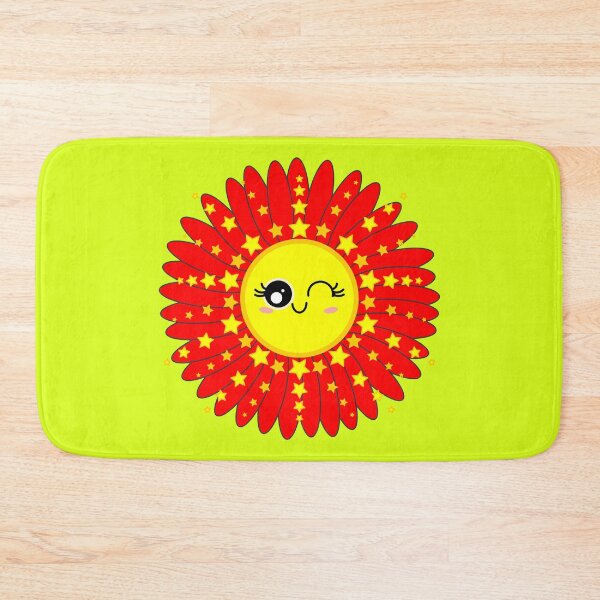 Item preview, Sunny Chamomile Flower Shining Star red designed and sold by HoppRock.