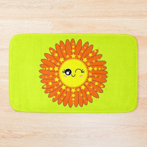 Item preview, Sunny Chamomile Flower Shining Star orange designed and sold by HoppRock.