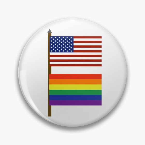 Item preview, American flag with pride flag  designed and sold by Rachel the Artist .