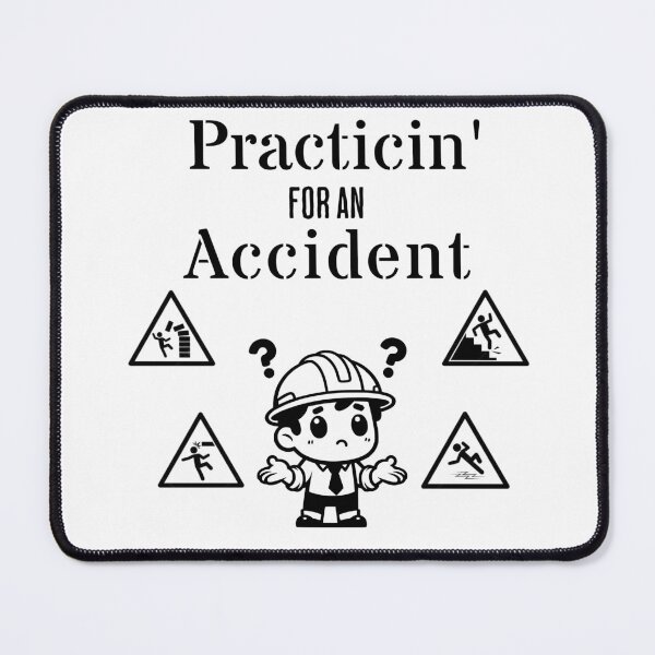 Item preview, Practicin' for an Accident, Work Hazard, Safety designed and sold by DroopysDesigns.