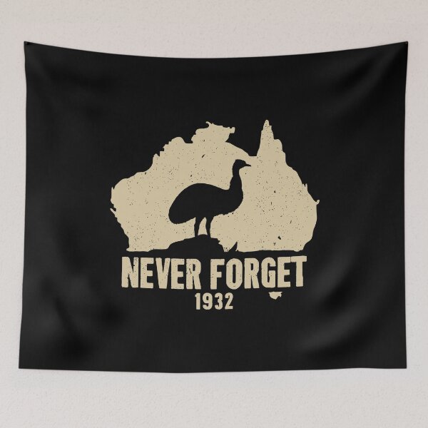 Item preview, Never Forget - Emu War 1932 designed and sold by ruinzahelva.