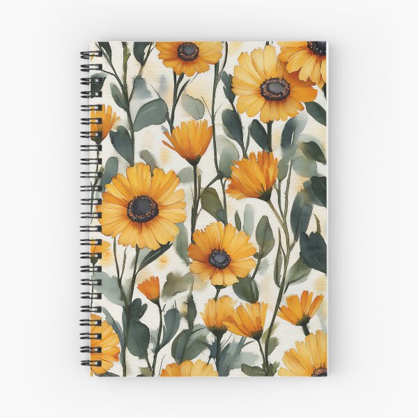 Item preview, Watercolor Calendula  designed and sold by junkydotcom.