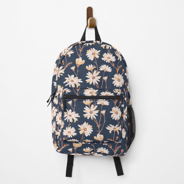 Item preview, Growing Daisies - Bright Navy designed and sold by lurepeating.