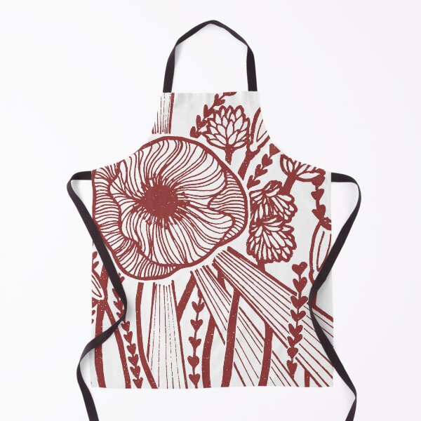 Artikelvorschau, Radiant Poppy Pen & Ink Illustration - Schnee + Rubin entworfen und verkauft von Irene Estelle.