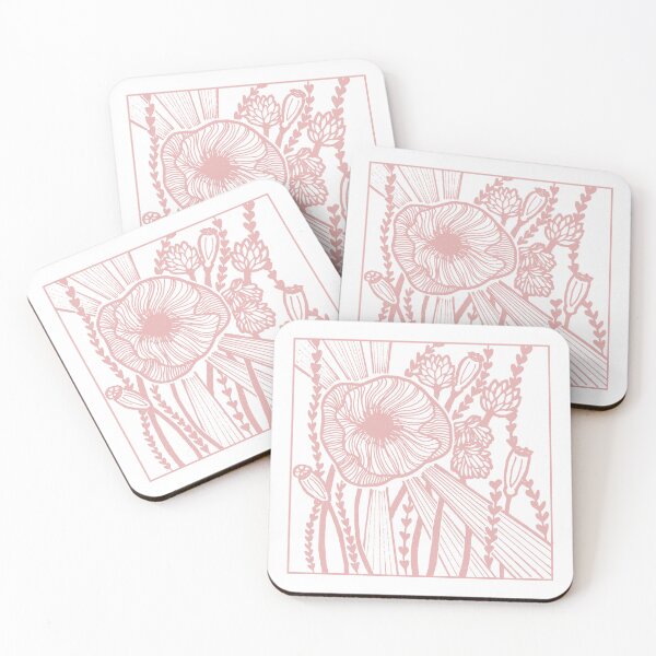 Item preview, Radiant Poppy Pen & Ink Illustration - Snow + Rose designed and sold by Irene Estelle.