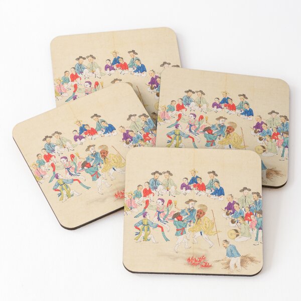 Item preview, Traditional Korean painting Korean art Minhwa kdrama Hanbok Vintage drawing designed and sold by allpalgo.