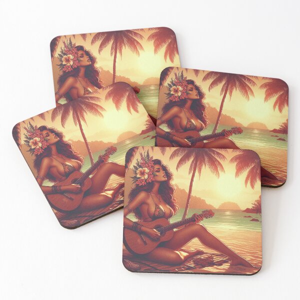 Item preview, GODDESS OF THE TROPICS - Manderin Guitar Goddess designed and sold by GoddessTropics.