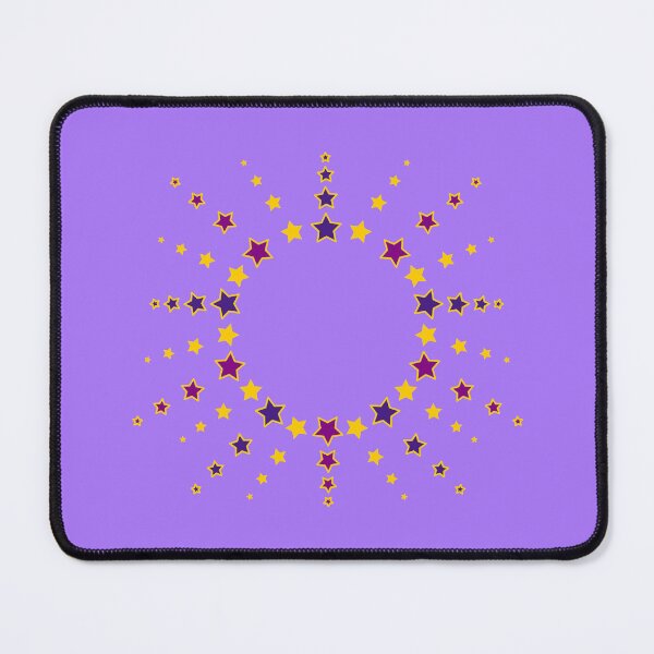 Item preview, Star Pattern in Sun Shape purple orange designed and sold by HoppRock.