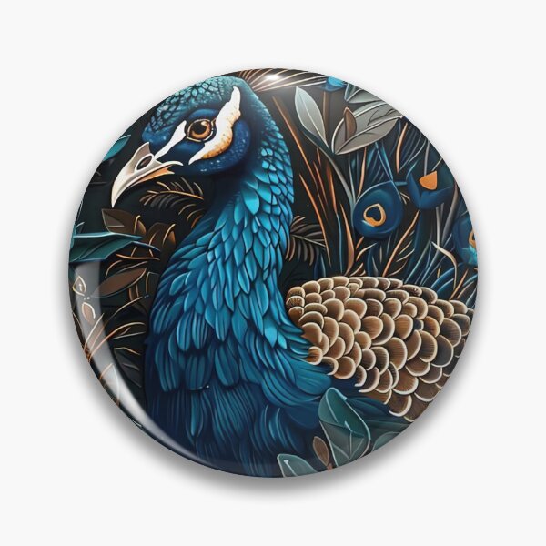 Item preview, Peacock In A Flower Pattern designed and sold by Radkoholub.