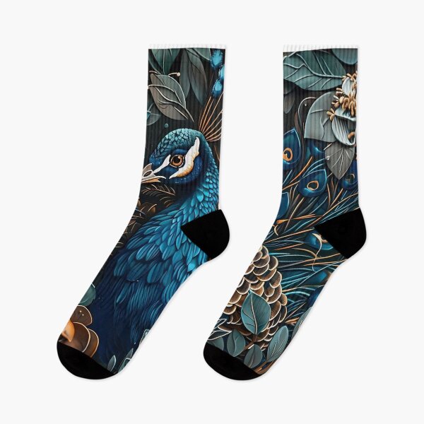 Item preview, Peacock In A Flower Pattern designed and sold by Radkoholub.
