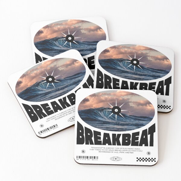 Item preview, BREAKBEAT  - Vinyl Waves (Black)  designed and sold by Discothreadz.