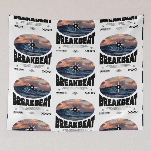 Item preview, BREAKBEAT  - Vinyl Waves (Black)  designed and sold by Discothreadz.