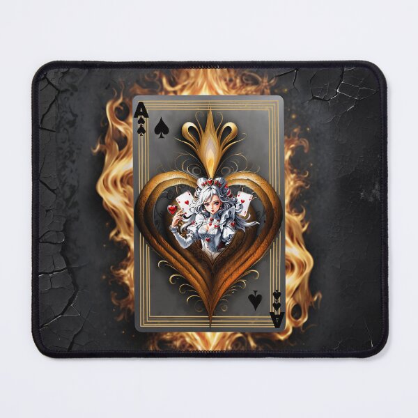 Item preview, Women of heart card in flames. designed and sold by nicky2342.