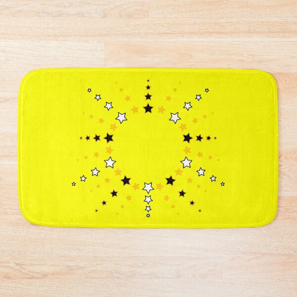 Item preview, Star Pattern in Sun Shape black white orange designed and sold by HoppRock.