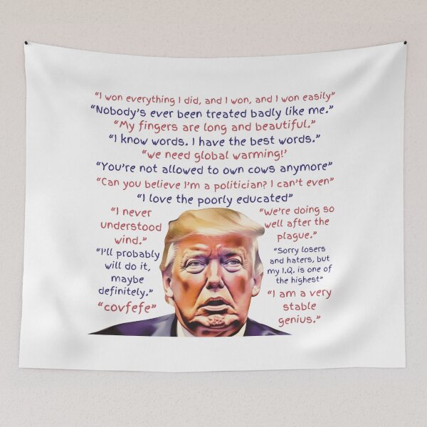 Item preview, Ridiculous Real Quotes by Former President Donald Trump designed and sold by rosaliemillen.