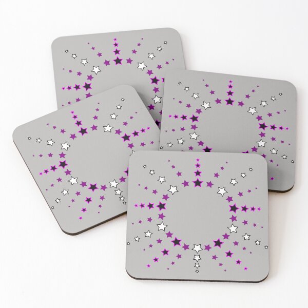 Item preview, Star Pattern in Sun Shape black white purple pink designed and sold by HoppRock.