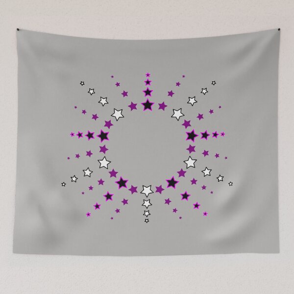 Item preview, Star Pattern in Sun Shape black white purple pink designed and sold by HoppRock.