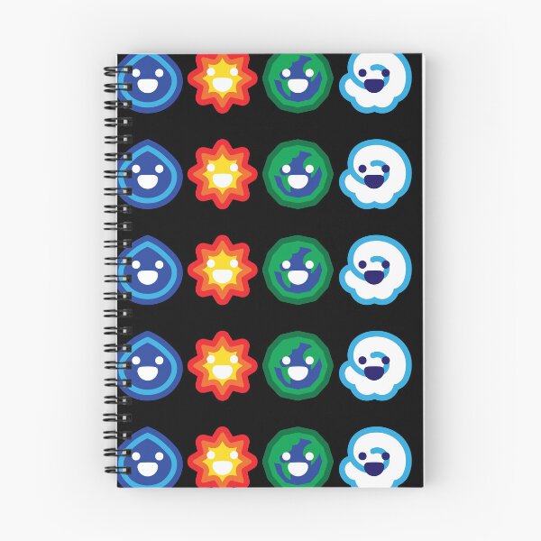 Item preview, Adorable Elements - Cute Faces on Water, Fire, Earth, and Air Icons designed and sold by Carsondood.