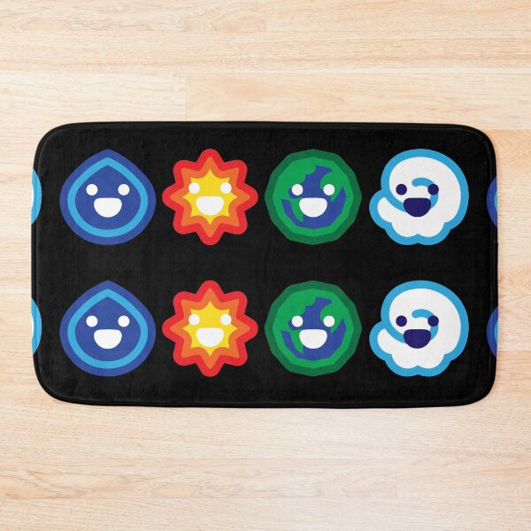 Item preview, Adorable Elements - Cute Faces on Water, Fire, Earth, and Air Icons designed and sold by Carsondood.