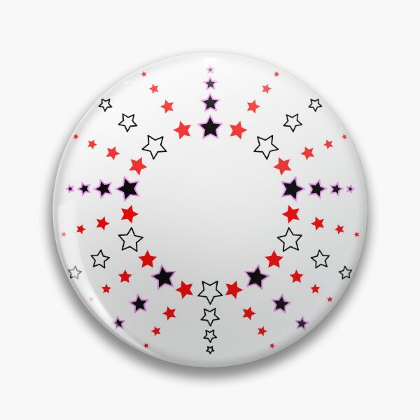 Item preview, Star Pattern in Sun Shape black white red pink designed and sold by HoppRock.