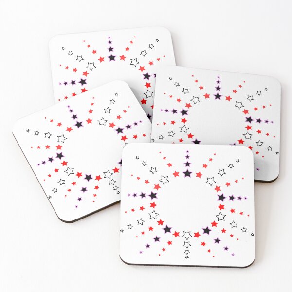 Item preview, Star Pattern in Sun Shape black white red pink designed and sold by HoppRock.
