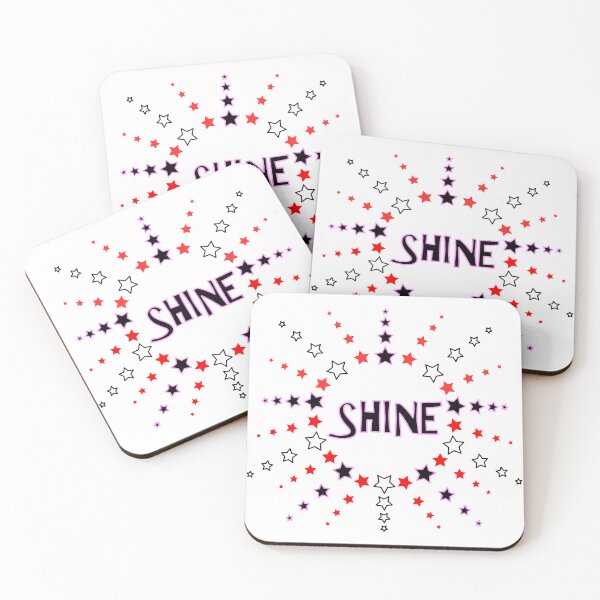 Item preview, Star Pattern in Sun Shape black white red pink SHINE  designed and sold by HoppRock.