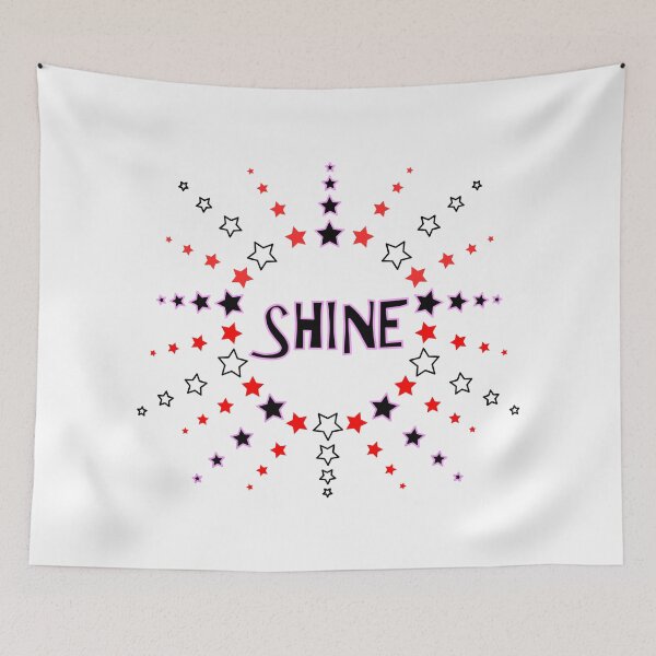 Item preview, Star Pattern in Sun Shape black white red pink SHINE  designed and sold by HoppRock.