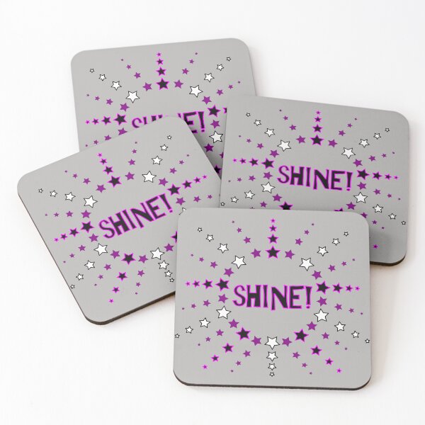 Item preview, Star Pattern in Sun Shape black white purple pink SHINE designed and sold by HoppRock.