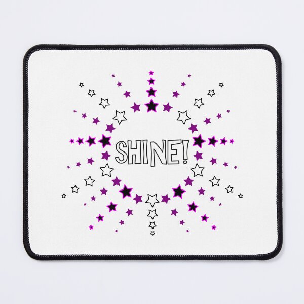 Item preview, Star Pattern in Sun Shape black white purple pink SHINE white designed and sold by HoppRock.