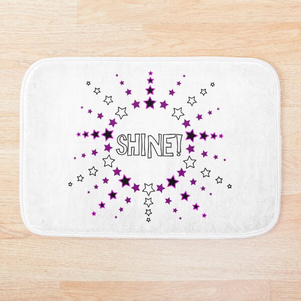Item preview, Star Pattern in Sun Shape black white purple pink SHINE white designed and sold by HoppRock.