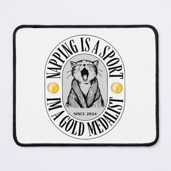 Item preview, Chronic Fatigued Olympic Cat designed and sold by PurrfectionMeow.