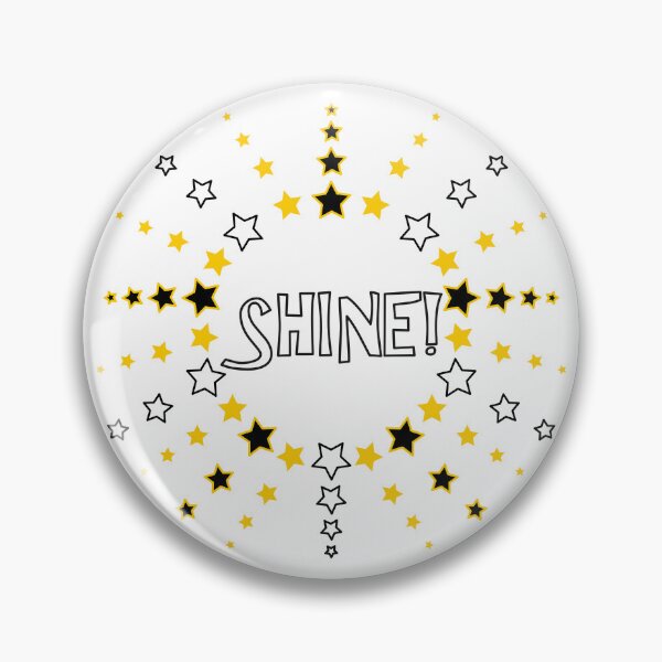 Item preview, Star Pattern in Sun Shape black white orange SHINE designed and sold by HoppRock.