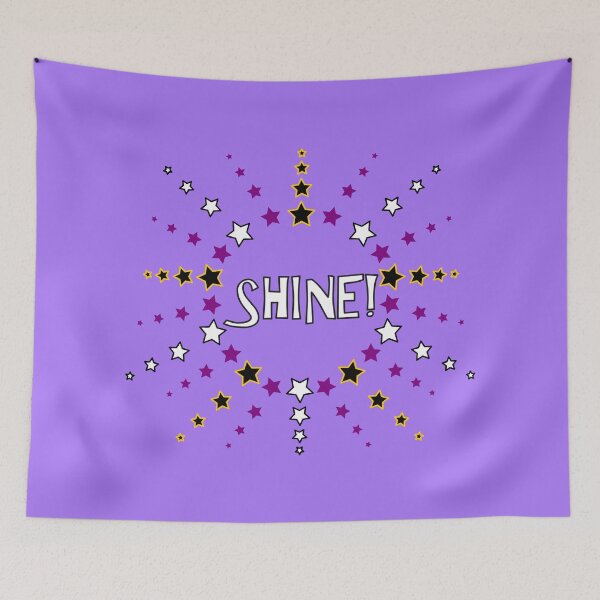 Item preview, Star Pattern in Sun Shape black white purple orange SHINE designed and sold by HoppRock.