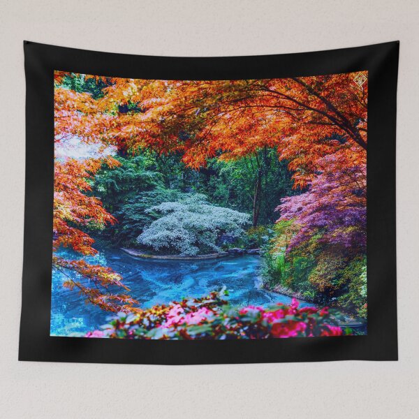Item preview, Colorful Lush Landscape Garden Art designed and sold by TANGELLACOUTURE.