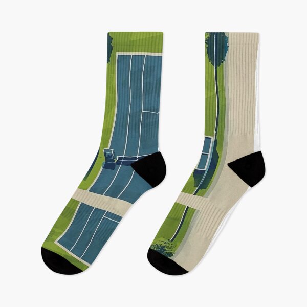 Item preview, Tennis Courts with Greenery Surrounding designed and sold by Leezimmer.