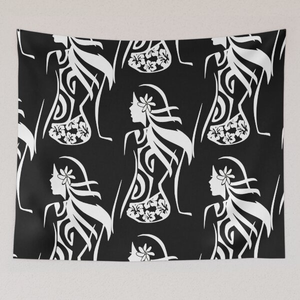 Item preview, VIRGO - Zodiac (white - Polynesian style) designed and sold by Nesian-Tahiti.