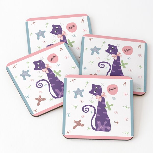 Item preview, Cute cat with chic pattern designed and sold by CHANCHANAI.